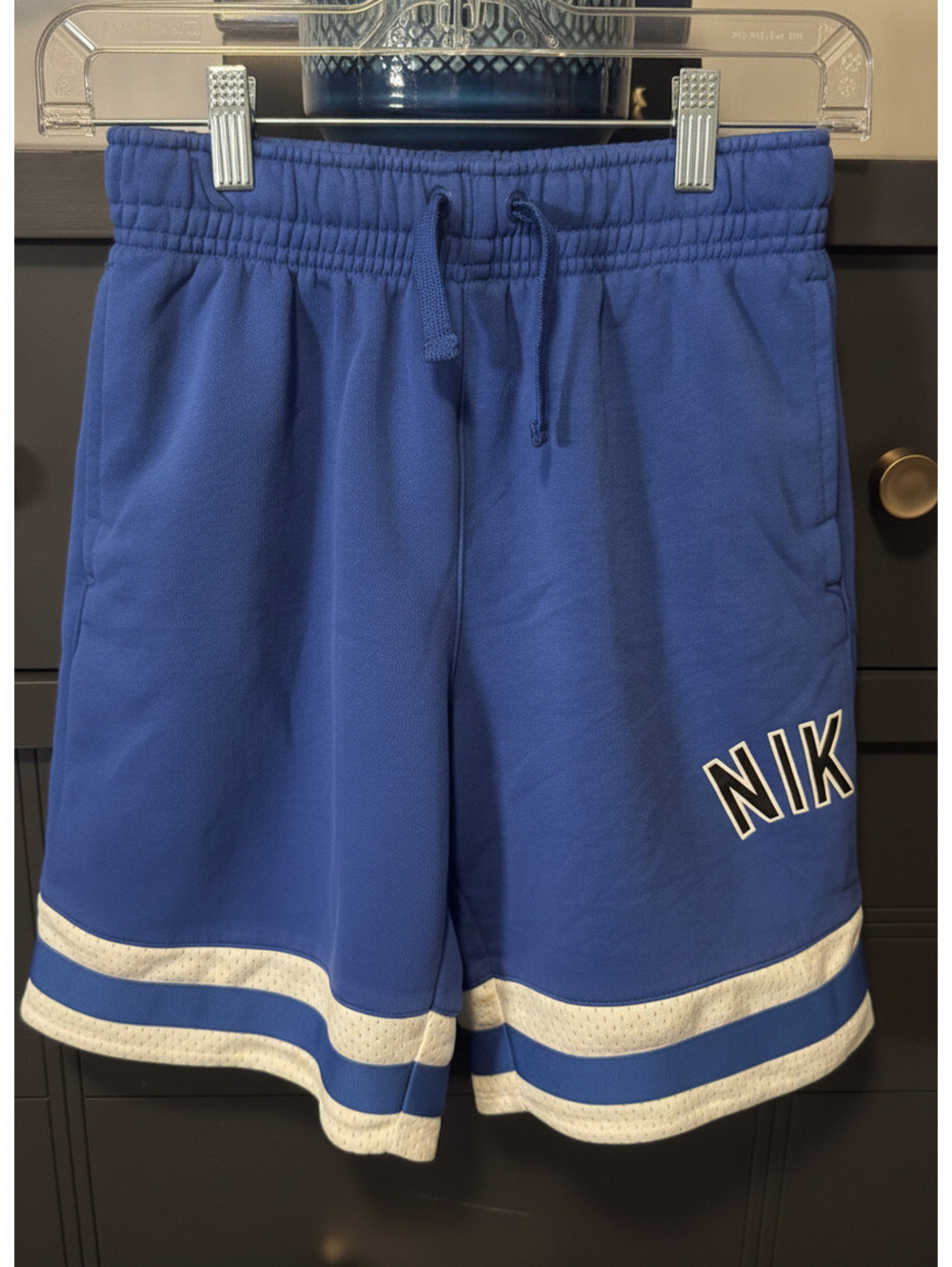 Nike Air Blue Athletic Shorts with White Trim